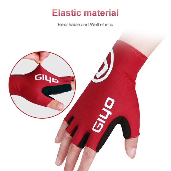 GIYO Outdoor Half-Finger Gloves Mountain Road Bike Cycling Gloves, Size: M (Fluorescent Orange) - Image 7