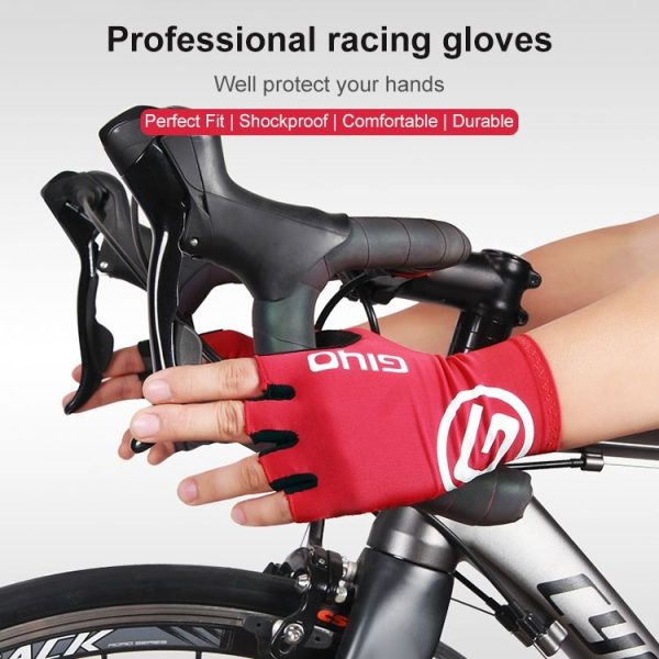GIYO Outdoor Half-Finger Gloves Mountain Road Bike Cycling Gloves, Size: L (Black) - Image 3