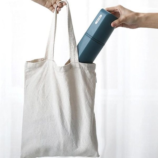 Portable Toothbrush Cups for Business Trips with Lid Creative Mouthwash Cup, Style: Without Sub-bottle (Dark Blue) - Image 4