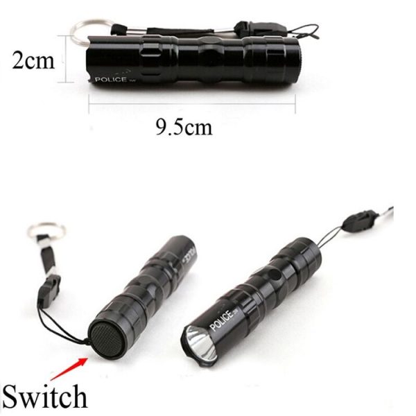 Mini Super Bright Flashlight Waterproof Small Torch Light with Keychain - Image 6