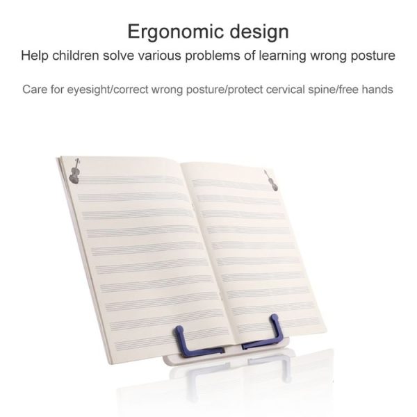 Portable Foldable Desktop Music Stand (White) - Image 5