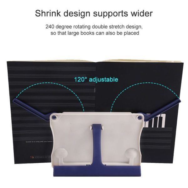 Portable Foldable Desktop Music Stand (White) - Image 8