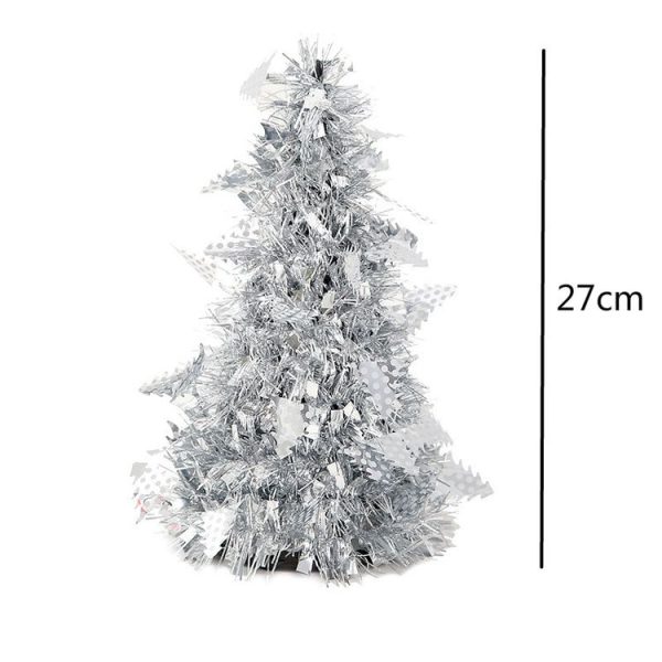 Mini Desktop Christmas Tree Hotel Shopping Mall Christmas Decoration, Size: With Five-pointed Star (Red) - Image 3