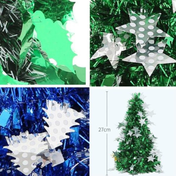 Mini Desktop Christmas Tree Hotel Shopping Mall Christmas Decoration, Size: With Five-pointed Star (Red) - Image 4