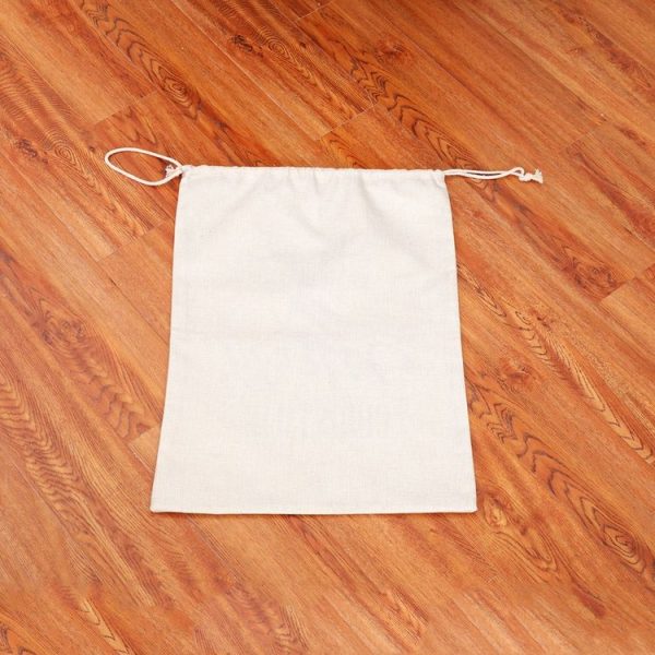 Large Printed Linen Backpack Christmas Gift Bag Candy Bag (B Type) - Image 3