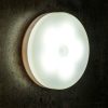 Intelligent Human Body Induction LED Night Light Control Bedroom Bedside Table Lamp, Style: Rechargeable (White Light)