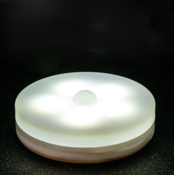 Intelligent Human Body Induction LED Night Light Control Bedroom Bedside Table Lamp, Style: Rechargeable (White Light) - Image 2