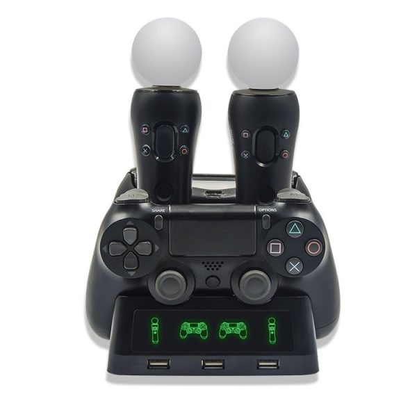 IPlay Gamepad Charger Multifunctional Charging Base For PS4 / PS4 Move / PS VR - Image 4
