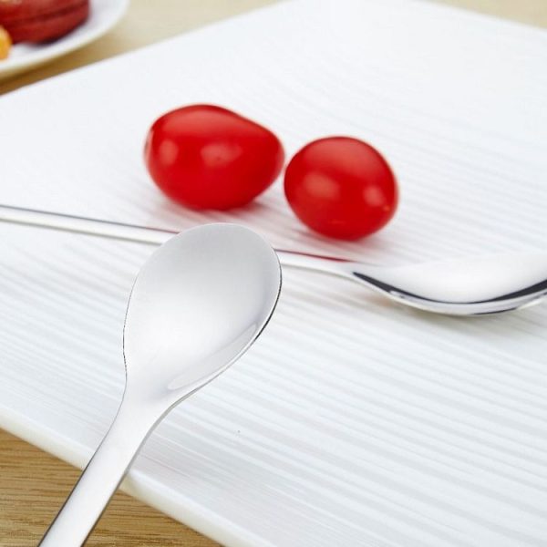Stainless Steel Long-Handled Coffee Stirring Spoon Ice Cream Spoon - Image 8