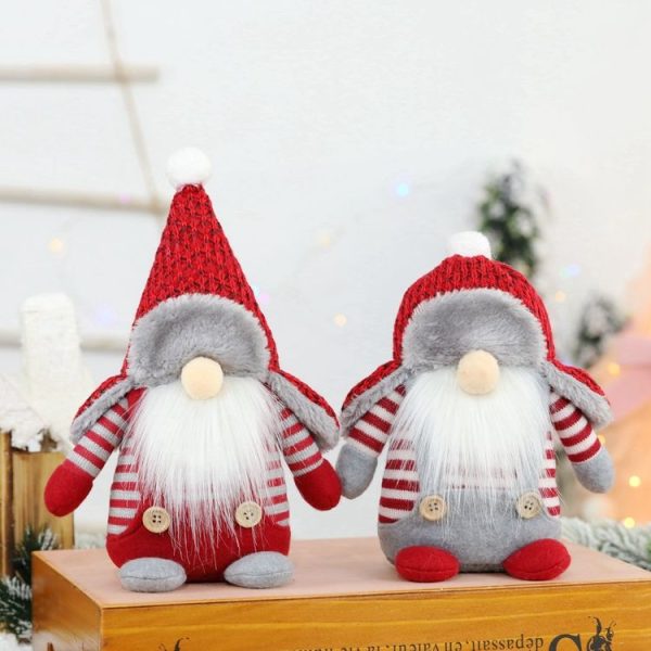 Christmas Decorations Santa Claus Ornaments Faceless Doll Window Decorations (Pointed Hat) - Image 4