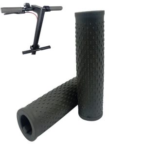 A Pair For Xiaomi Electric Scooter Silicone Car Handles Replace Non-slip Car Handles, Size: One Size (Black)
