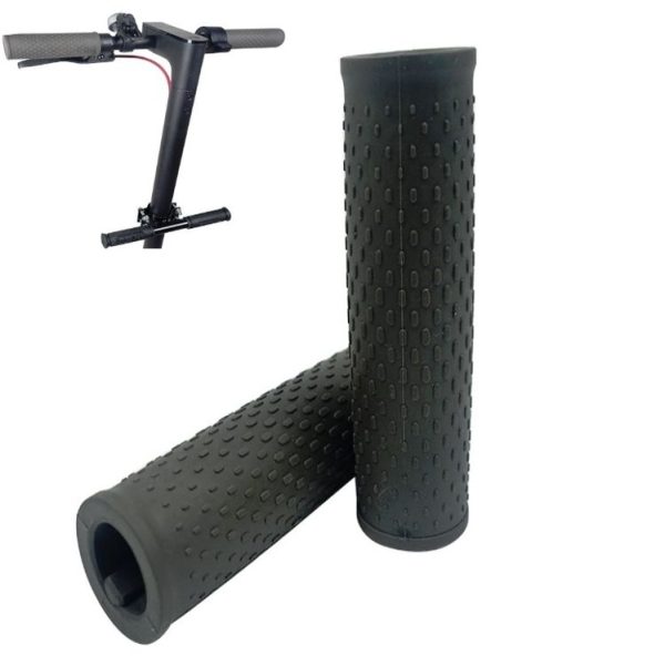 A Pair For Xiaomi Electric Scooter Silicone Car Handles Replace Non-slip Car Handles, Size: One Size (Black)