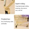 Double-Decker Mini Trolley Ornaments Children Toys Simulation Shopping Cart (Gold) - Image 6