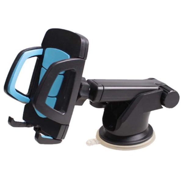 Car Phone Holder Car Air Outlet Mobile Phone Holder Suction Cup Navigation Instrument Panel General, Style: 2 in 1 (Blue) - Image 2