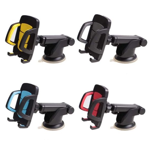 Car Phone Holder Car Air Outlet Mobile Phone Holder Suction Cup Navigation Instrument Panel General, Style: 2 in 1 (Blue) - Image 3