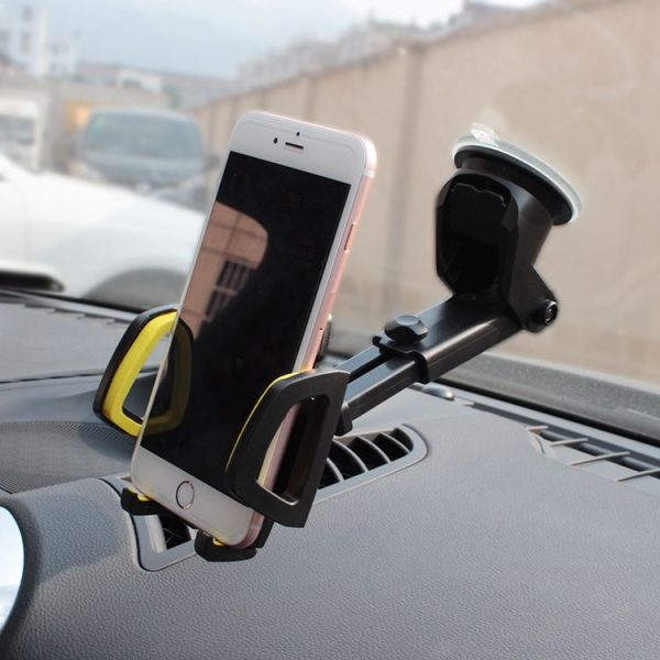 Car Phone Holder Car Air Outlet Mobile Phone Holder Suction Cup Navigation Instrument Panel General, Style: 3 in 1 (Blue) - Image 4