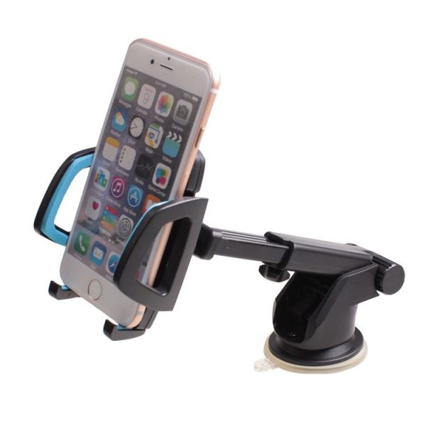 Car Phone Holder Car Air Outlet Mobile Phone Holder Suction Cup Navigation Instrument Panel General, Style: 3 in 1 (Blue) - Image 7