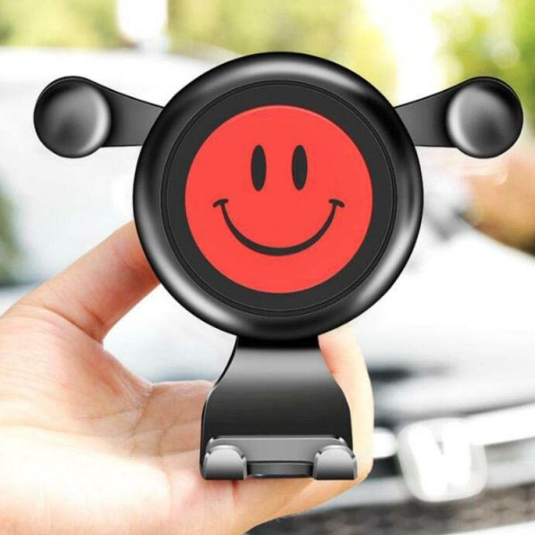 Car Phone Holder Air Outlet Snap-Type Gravity Universal Bracket (Gray) - Image 8