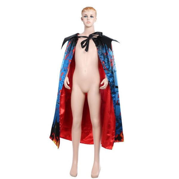 Halloween Dress Up Kids Double-Layer Printed Cloak, Size: Free Size - Image 7