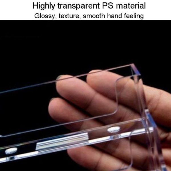 Acrylic Transparent Name Card Holder Desktop Showcase (White) - Image 6