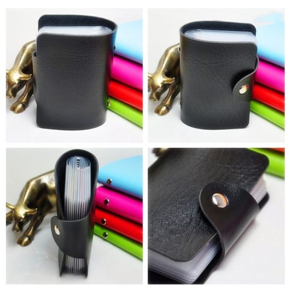 3 PCS Upgraded Version Card Bag Business Card Transparent Protective Cover Color Storage Card Holder, Specification: 12 Card Slots (Black) - Image 7