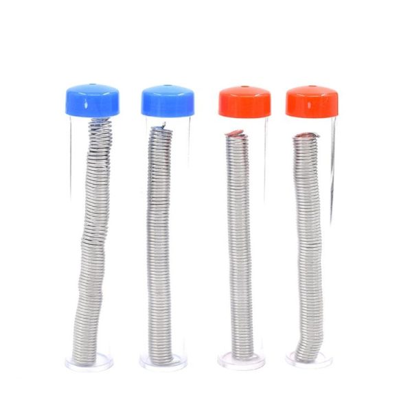 10 PCS 1.0mm 63 / 37 Barreled Tin Wire Pen Tube Solder Wire, Color Random Delivery