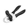 4 in 1 Multifunctional Can Opener Kitchen Household Lid Opener Canning Knife (Black)
