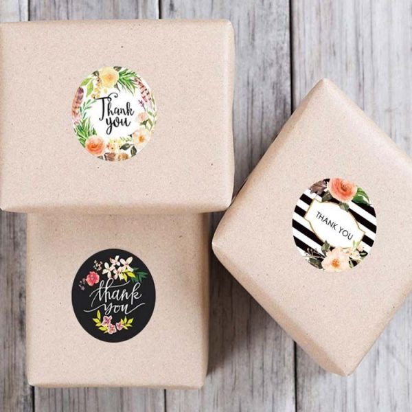 Roll Flower Decoration Thank You Seal Sticker Envelope Decoration Wedding Decoration, Size: 2.5cm / 1inch (A-19) - Image 4
