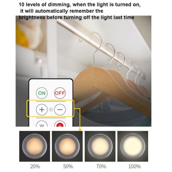 6 PCS / Set 16 Color RGB LED Night Light Strobe Atmosphere Pat Light Remote Control Cabinet Light with 2 Remote Control - Image 3