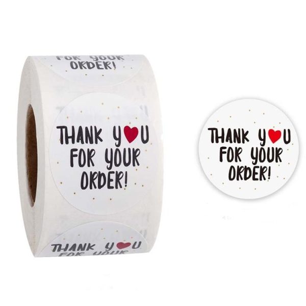 Roll Seal Stickers Thank You Stickers Wedding Decoration Stickers Label, Size: 2.5cm / 1inch (A-10)