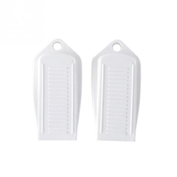 2 PCS Anti-pinch Security Door Stopper Rubber Door Stops (White) - Image 2