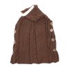 Children Sweater Wooden Button Tassel Hat Baby Hooded Sleeping Bag, Size: One Size (Brown) - Image 2