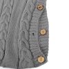 Children Sweater Wooden Button Tassel Hat Baby Hooded Sleeping Bag, Size: One Size (Brown) - Image 4