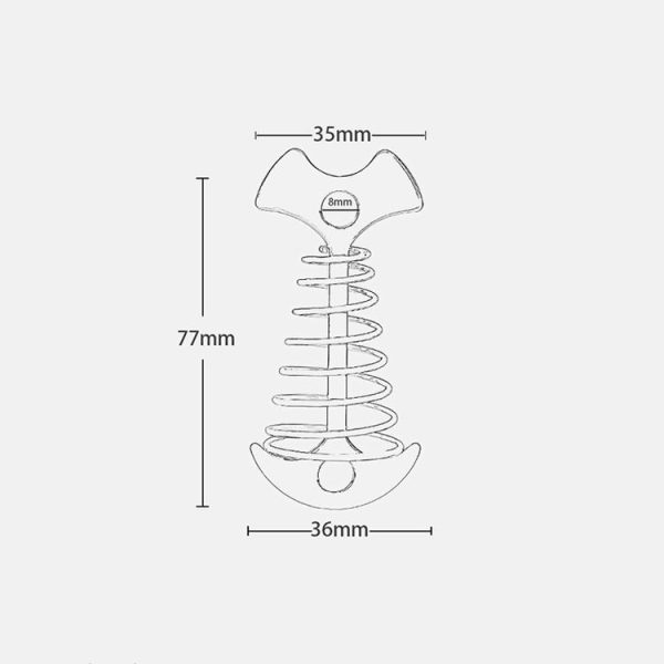2 Set / 8 PCS Outdoor Tent Spring Nails Lengthened Aluminum Alloy Fishbone Spring Nail Tent Canopy Boardwalk Fixed Wire Spring Nail (Golden) - Image 8