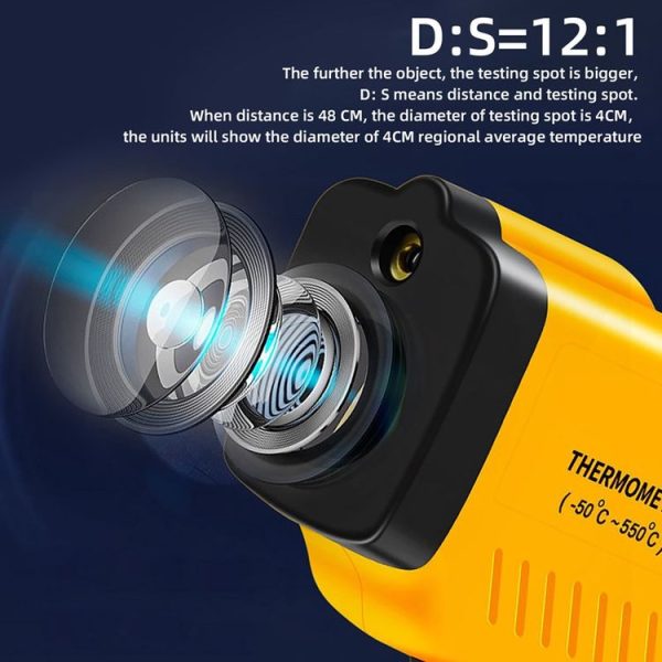 BSIDE H1 550 Degree Celsius Infrared Thermometer Handheld Non-Contact Thermometer - Image 6