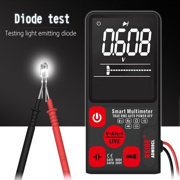 BSIDE ADMS9CL Large-Screen Display Intelligent Automatic No Gear Shifting Ultra-Thin Digital Multimeter - Image 7
