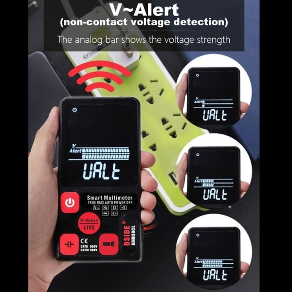 BSIDE ADMS9CL Large-Screen Display Intelligent Automatic No Gear Shifting Ultra-Thin Digital Multimeter - Image 8