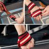 8-shaped Sports Booster Belt Grip Belt Fitness Pull-up Assist Belt Sports Bracer, Size: L (Red) - Image 5