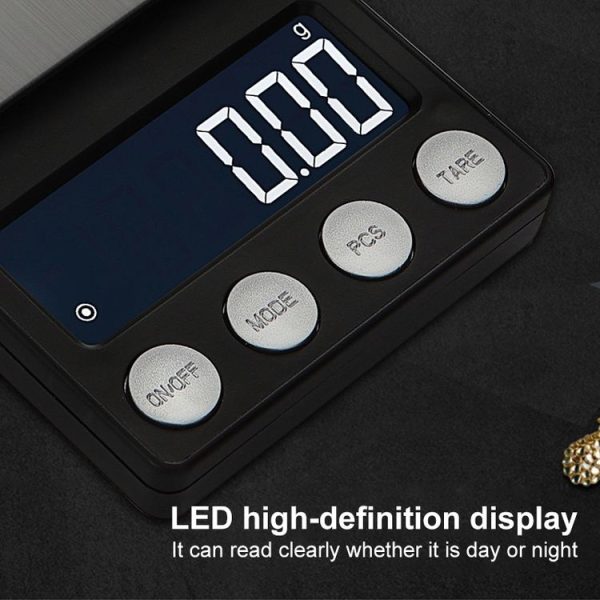 High-Precision Electronic Scale Mini Portable Jewellery Medicine Scale, Style: 1000g / 0.1g - Image 11