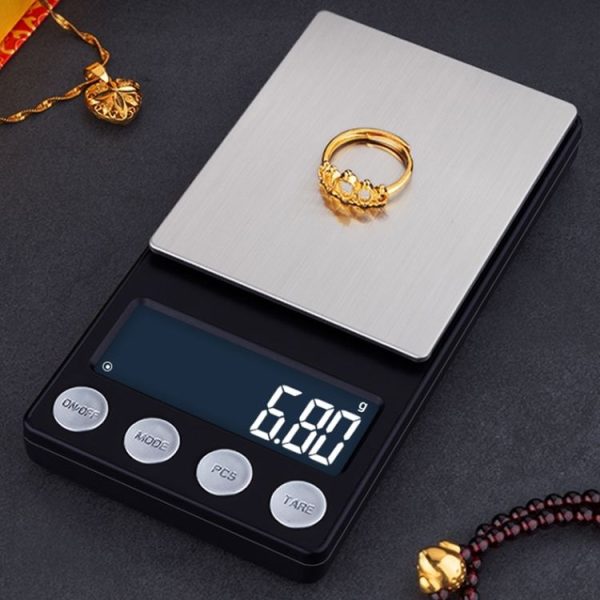 High-Precision Electronic Scale Mini Portable Jewellery Medicine Scale, Style: 1000g / 0.1g - Image 13