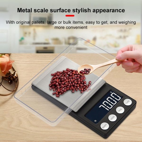 High-Precision Electronic Scale Mini Portable Jewellery Medicine Scale, Style: 1000g / 0.1g - Image 4