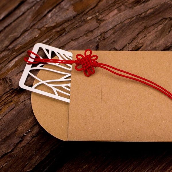 Creative Retro Metal Flower Hollow Bookmark Multi-function Stationery - Image 4