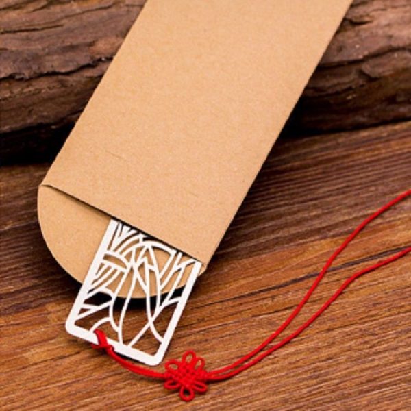 Creative Retro Metal Flower Hollow Bookmark Multi-function Stationery - Image 5