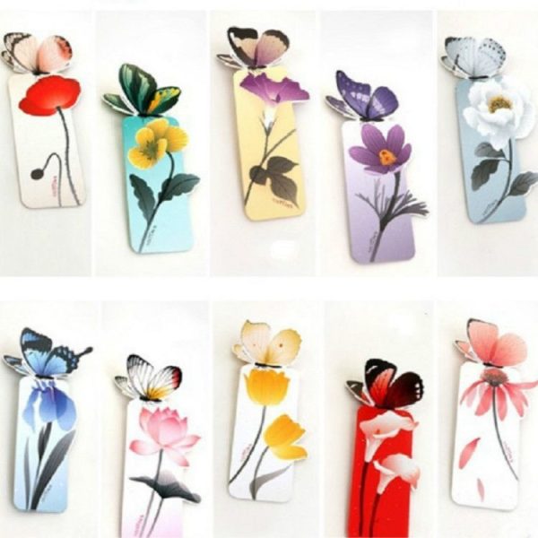 7 PCS Three-dimensional Butterfly Paper Bookmarks Beautiful Stationery Small Gifts, Color Random Delivery - Image 7