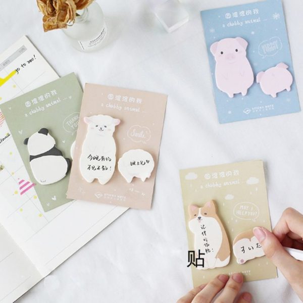 Cute Fat Little Animal Weekly Plan Sticky Notes Post Memo Pad (Panda) - Image 3