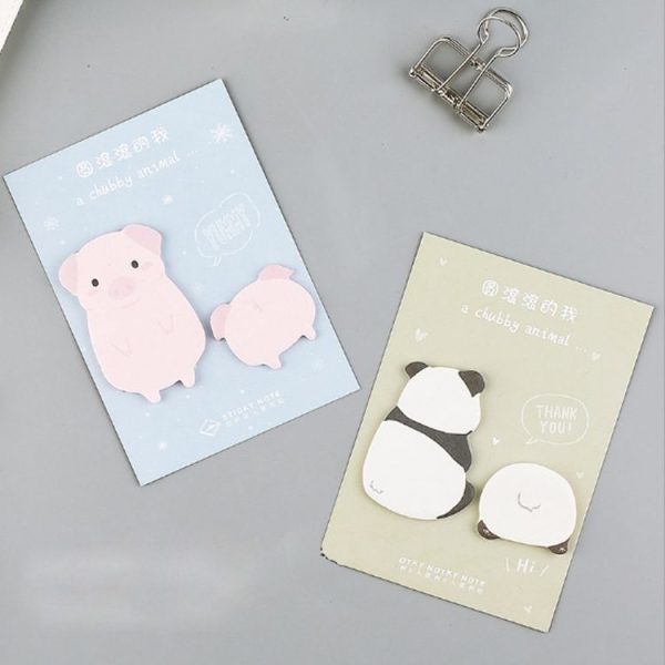 Cute Fat Little Animal Weekly Plan Sticky Notes Post Memo Pad (Panda) - Image 4