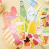 2 Boxes Cartoon Pattern Bookmark Message Card Stationery Gifts, Pattern: Eating Sugar - Image 4