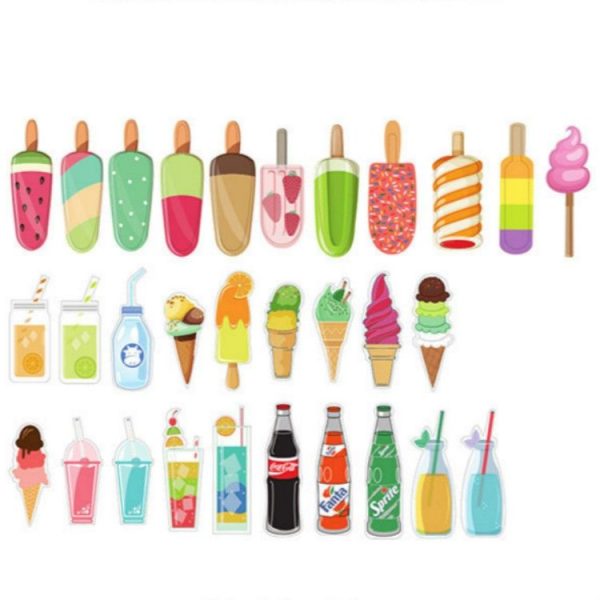 2 Boxes Cartoon Pattern Bookmark Message Card Stationery Gifts, Pattern: Eating Sugar - Image 5