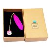 Feather Glass Ball Pendant Bookmark School Stationery Office Supplies (Rose Red) - Image 2