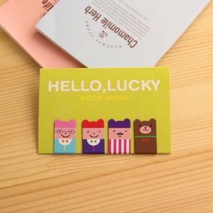 10 Sets Cartoon Metal Magnetic Bookmarks Office Supplies Stationery Gifts (Green)